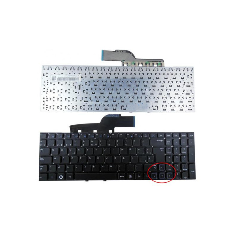 Teclado compatible para portátil SAMSUNG Np300 series 15.6 / Np300e / Np300e5a / Np300e5c / negro