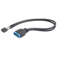 Cable conector interno 9 pines USB 2.0 a 19 pines USB 3.0 / cc-u3u2-01