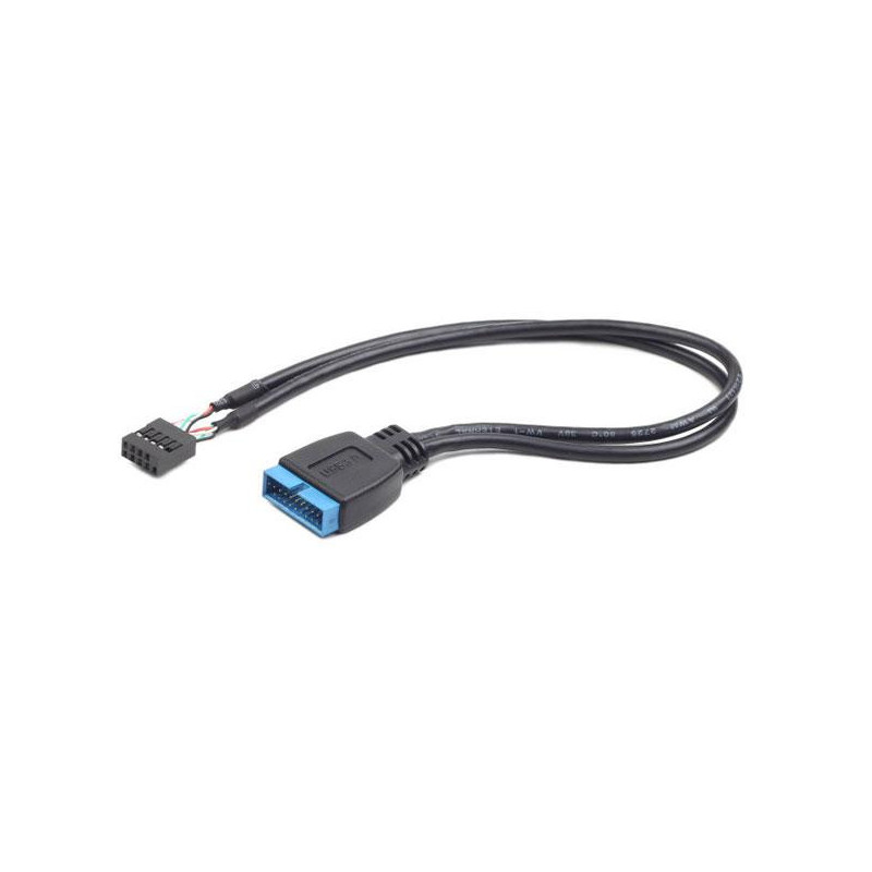 Cable conector interno 9 pines USB 2.0 a 19 pines USB 3.0 / cc-u3u2-01