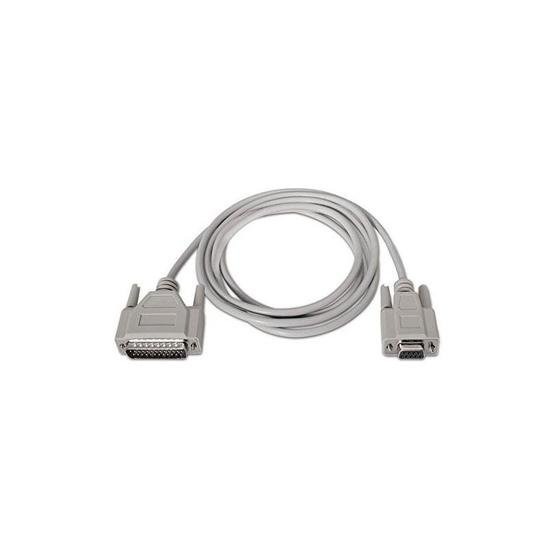 Cable serie null modem db9 hembra a db25 macho 1.8 m   10.14.0802
