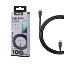 Cable datos Type-C M/M / 1m / 5a / PD 25w / Carga rapida /  BT817 / Negro / One+