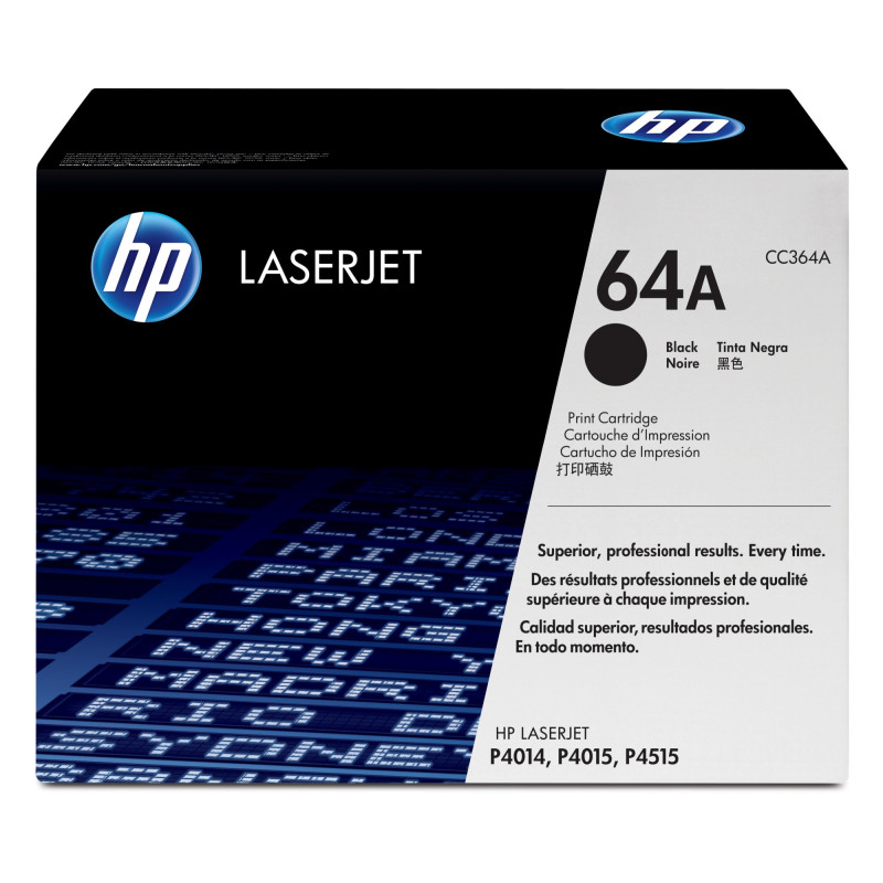 Tóner original hp cc364a negro 64a 10.000 páginas