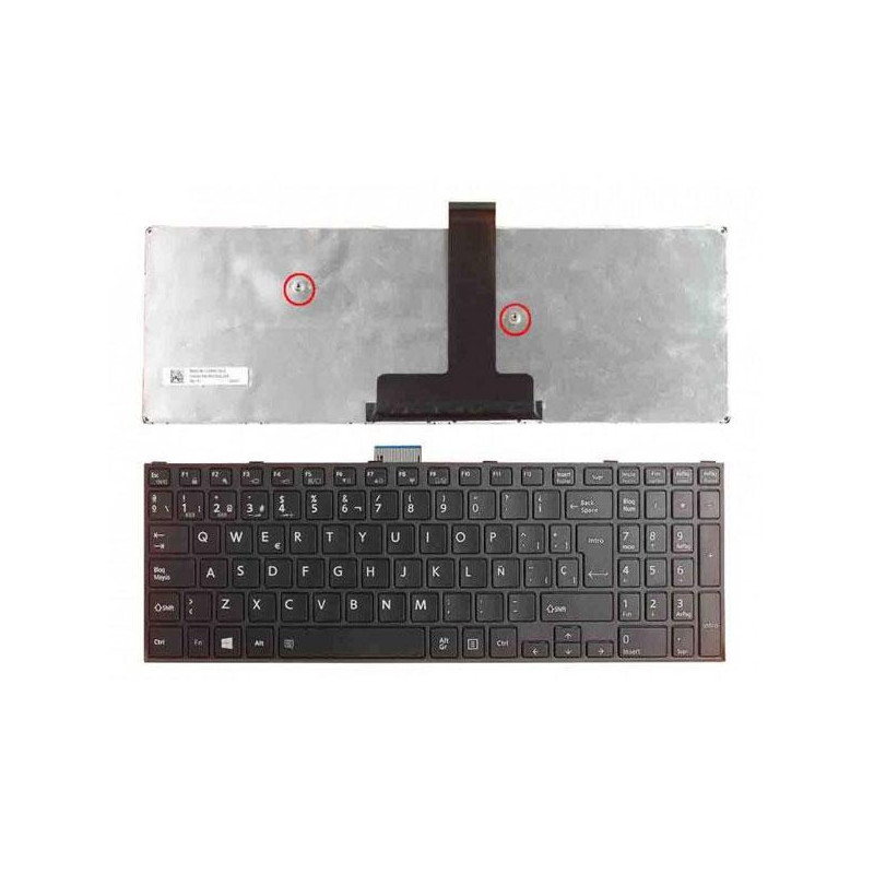 Teclado compatible para portátil TOSHIBA Satellite pro r50-c / a50-c / z50-c / Negro