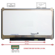 Pantalla compatible para portátil LED 13.3\ SLIM 30 Pines HD con Brackets"