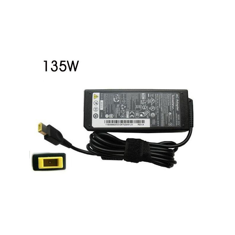 Cargador compatible para portátil LENOVO 135W 20V 6.75A 11.0x4.5 mm (rectangular) Dayma