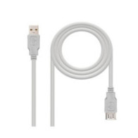 Cable prolongador USB 2.0  M/H  1.8 m / Beige / 10.01.0203