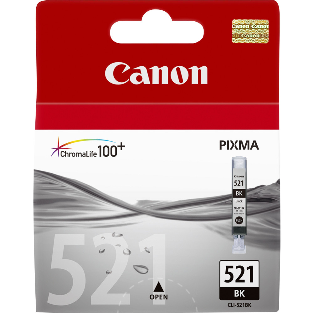 Tinta original canon cli521 negro 19ml
