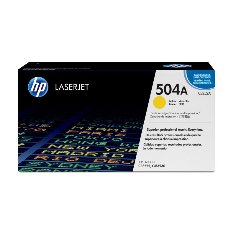 Tóner original hp ce252a amarillo 504a 7.000 páginas