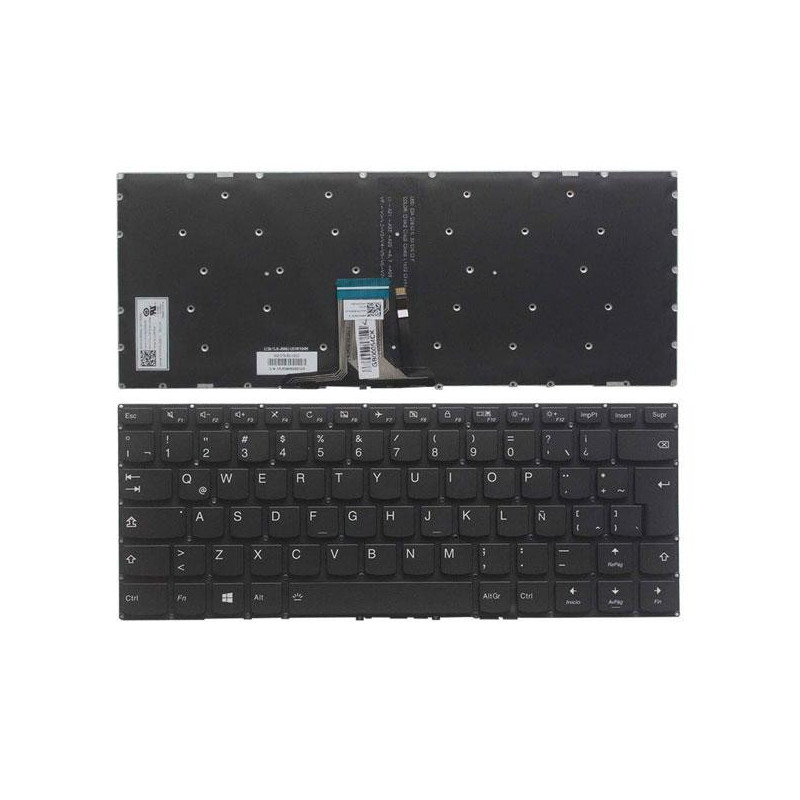 Teclado compatible para portátil LENOVO Yoga 510-14ast / 510-14ikb / Retroiluminado