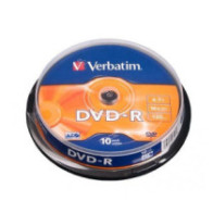 Dvd-R Verbatim 16x tarrina 10 uds DVDVER10 / 43523