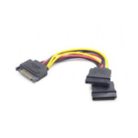 Cable duplicador alimentacion sata a 2x sata  0.15m / cc-satam2f-01 / Cablexpert