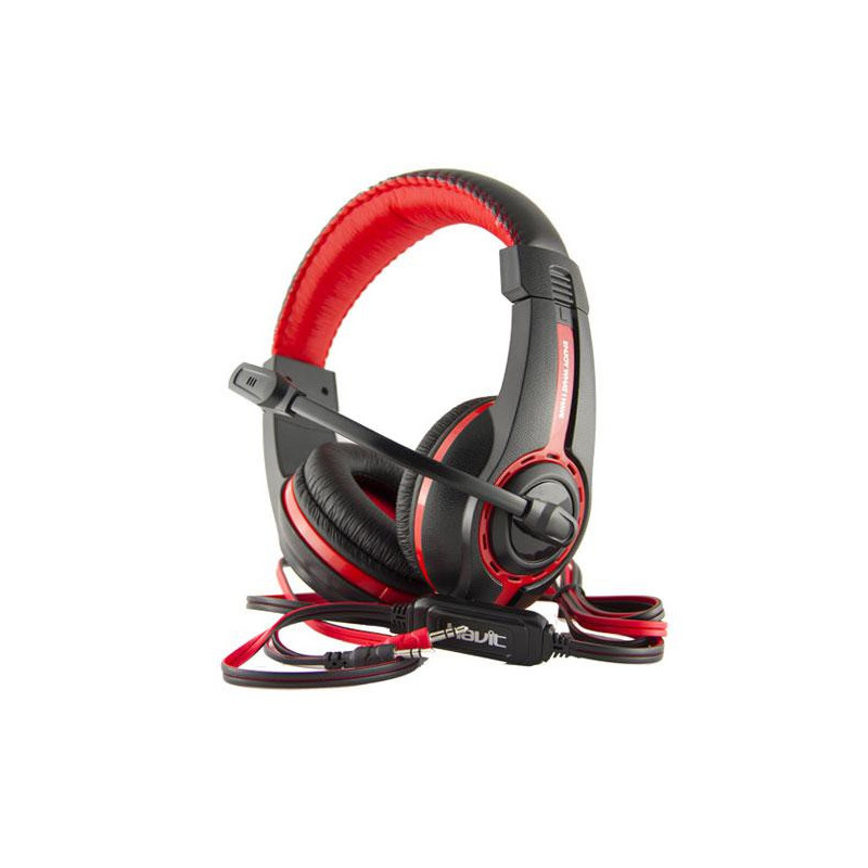 Auricular pc con Micro Havit hv-h2116d negro / rojo
