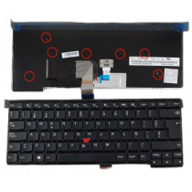 Teclado compatible para portátil LENOVO thinkpad t440 / t440p / t440s  negro con marco