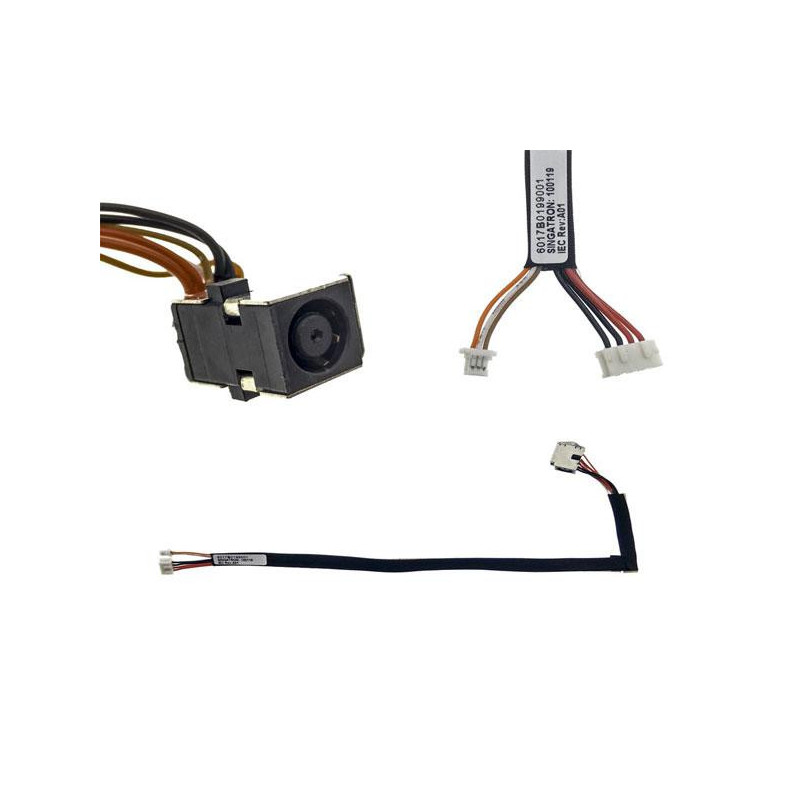 Dc-Jack compatible para portatil HP 4520/ 4520s/ 4710s/ 4415  28cm acodado