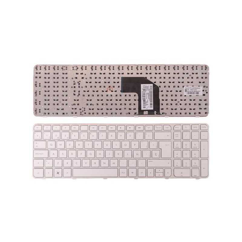 Teclado compatible para portátil HP g6-2000 blanco ( con marco )