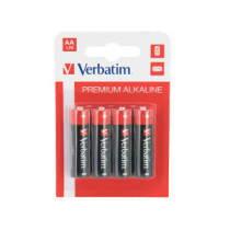 Pilas Verbatim Alcalinas LR06 AA  1.5v (4 unid.) / 049921-46