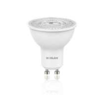 Bombilla LED dicroica Roblan gu10 / 4.5w / luz calida / 3000k / 380lm / 220-250v