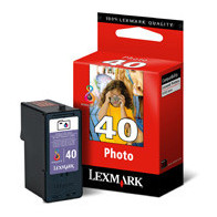 Tinta original lexmark n40 negro foto 135 páginas