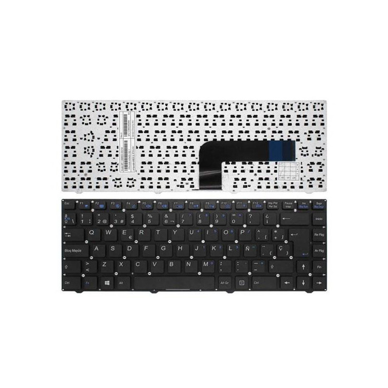 Teclado compatible para portátil CLEVO w540 / w5400 negro