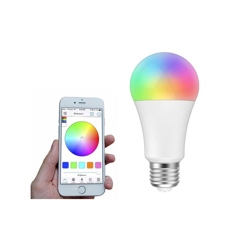 Bombilla wifi inteligente r4553 woox multicolor-blanco / e27 / 8w / 650 lumens regulable / a++