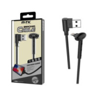Cable datos USB 2.0 a Lightning Iphone 5-12 / 1m / 2a / BT655 con soporte / negro / Mtk