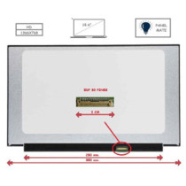 Pantalla para portátil LED 15.6\ Slim 30 Pines HD Sin Brackets Ancho 350mm Mate"