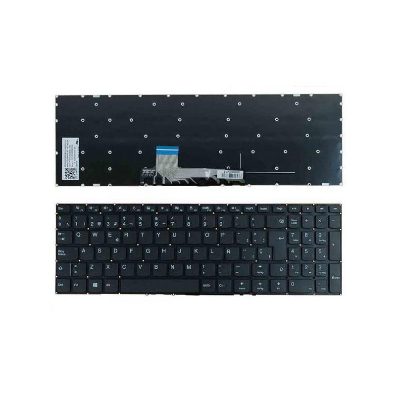 Teclado compatible para portátil LENOVO Ideapad 310S-15ISK / 510S-15ISK / 310S-15IKB  / negro / sin marco