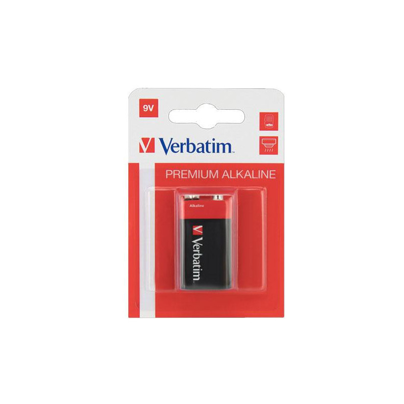 Pila Verbatim Alcalina 9v / 6LR61 / 6LF22 / 49924
