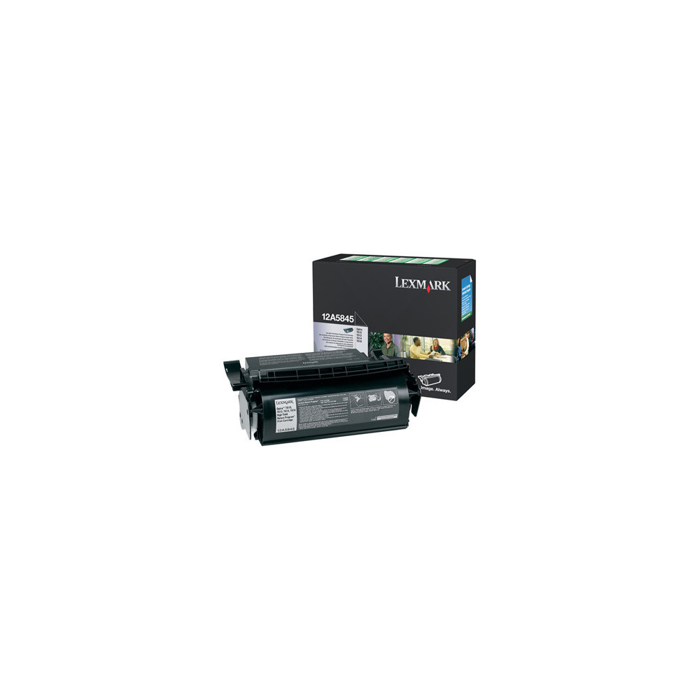 Tóner original lexmark 12a5845 negro 25000 páginas