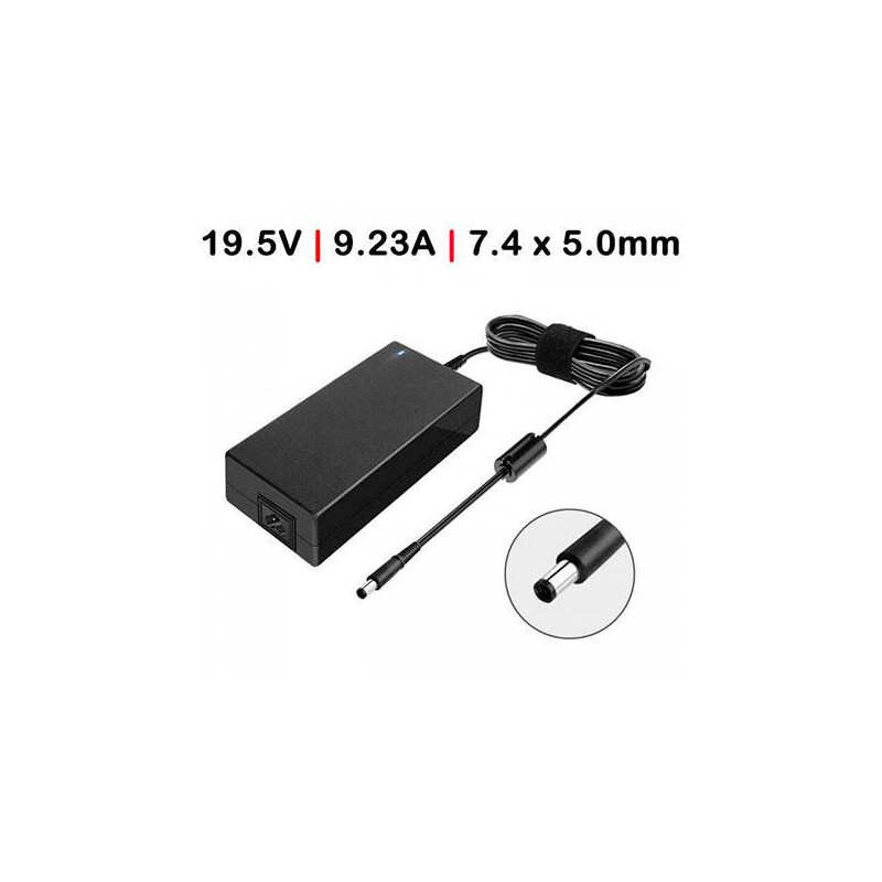 Cargador compatible para portátil DELL / MSI 180W 19.5V 9.23A 7.4x5.0 mm Dayma
