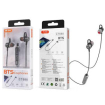 Auriculares Metal Grimer Ct888 / Bluetooth 5.0 / Rellamada / Gris / Mtk