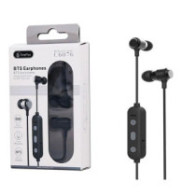 Auriculares deportivos Metal Muk C6076 / Bluetooth 5.0 / Rellamada / Negro / One+