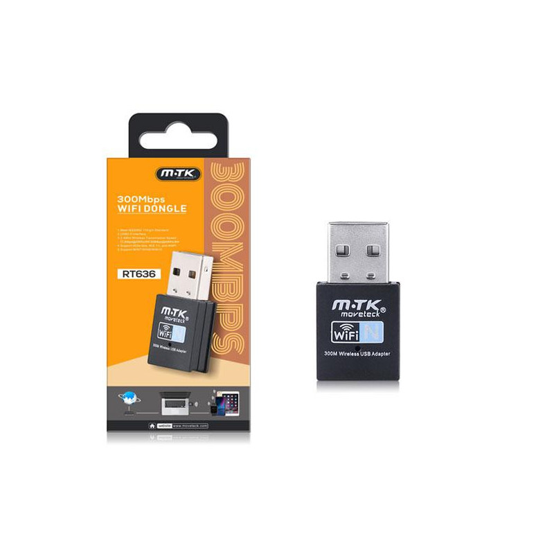 Tarjeta de red USB Wifi mini RT636 / 300mbps / MTK