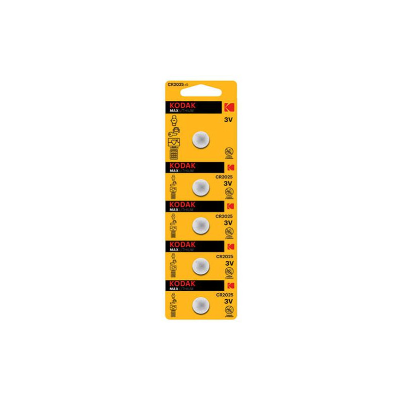 Pila boton litio CR2025 3v Kodak ( 5pcs) / KDCR20255
