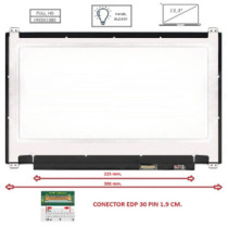 Pantalla compatible para portátil LED 13.3\ SLIM 30 Pines FULL HD con Brackets Brillo"