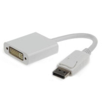 Adaptador DisplayPort Macho a DVI 24+5 Hembra / A-dpm-dvif-002-w / Blanco