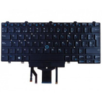 Teclado compatible para portátil DELL Latitude E7250 / E7450 / E5450 / Retroiluminado + Pointstick