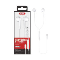 Auriculares + Microfono Dinamic CT938 Anturio / Conexion Type-C / 1.2m / blanco / MTK