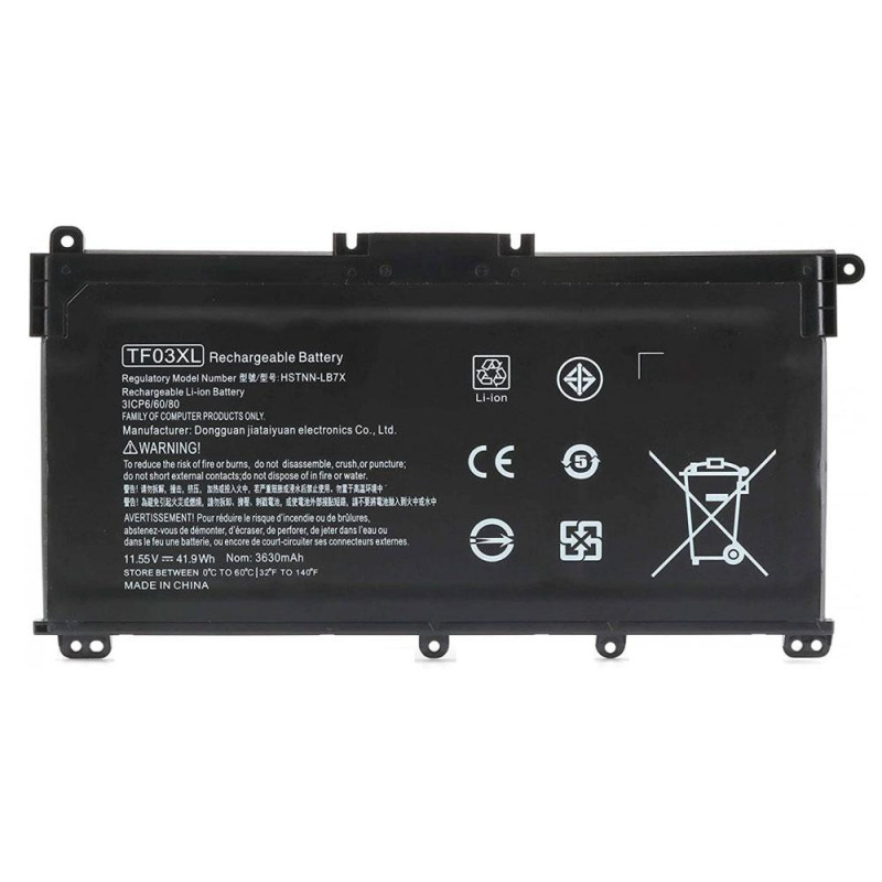 Batería compatible para portátil HP TF03XL 11.55V