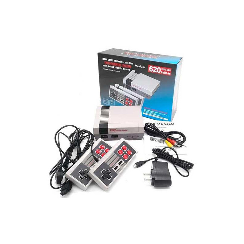 Consola de juegos Retro / 620 juegos en 1 / Av Out / Incluye dos mandos / 1187481 / EX-80509