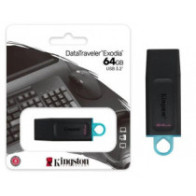 Pendrive Kingston Exodia 64Gb USB 3.2 Gen.1 / Negro-Azul / DTX/64GB