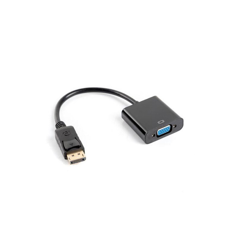 Adaptador DisplayPort a VGA Tipo B / Negro / Lanberg / Ad-0002-Bk