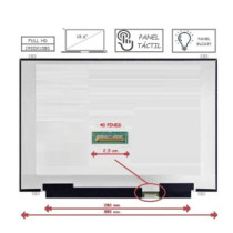 Pantalla para portátil LED 15.6\ Slim 40 Pines Full HD Táctil Brillo"