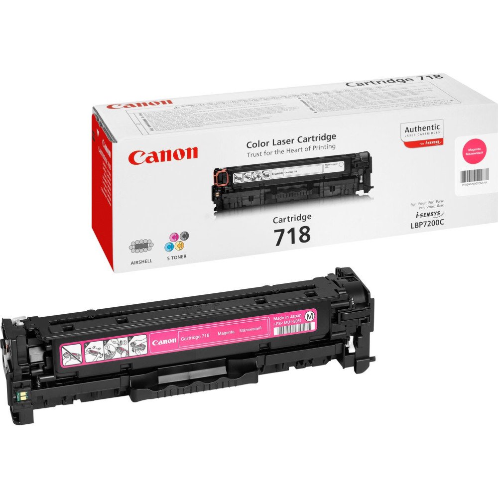 Tóner original canon crg 718m magenta 2.900 páginas