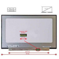Pantalla para portátil LED 17.3\ Slim 30 Pines Full HD Sin Brackets"