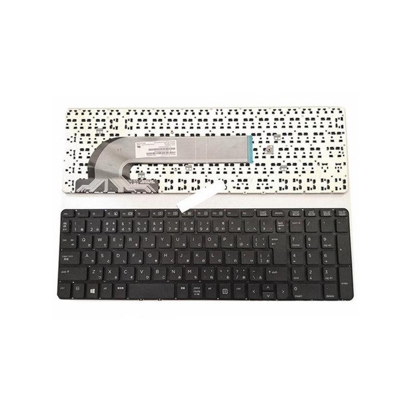 Teclado para portátil Ocasión HP Probook 450 g0 / 450 g1 / 450 g2 / 455 g1 / Negro con marco / Japones teclas en castellano