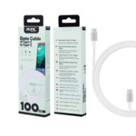 Cable datos Type-C M/M / 1m / 5a / PD 25w / Carga rapida /  BT817 / Blanco / One+