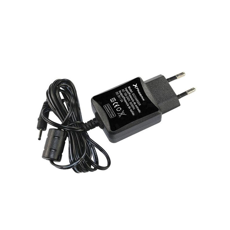 Cargador Universal Tablet Phoenix Phdccharger / 5v 2a / Punta fina 2.5x07mm / Negro / PHDCCHARGER