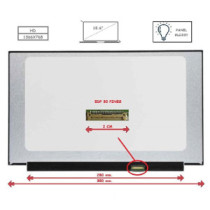 Pantalla para portátil LED 15.6\ Slim 30 Pines HD Sin Brackets Ancho 350mm Brillo"