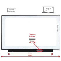 Pantalla para portátil LED 16.1\ Slim 30 Pines Full HD Sin Brackets"